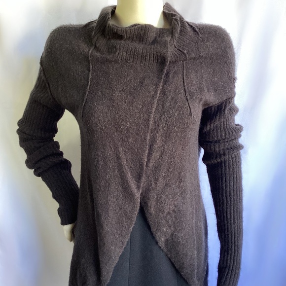 **SALE** Free People Brown Wool Cardigan - Picture 2 of 5